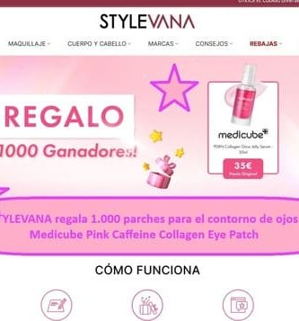 STYLEVANA regala 1.000 parches para el contorno de ojos Medicube Pink Caffeine Collagen Eye Patch
