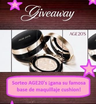 Sorteo AGE20's ¡gana su famosa base de maquillaje cushion!