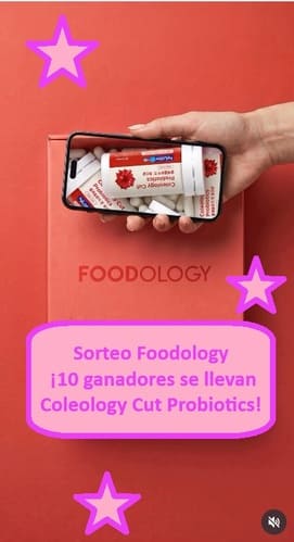 Sorteo Foodology 10 ganadores se llevan Coleology Cut Probiotics