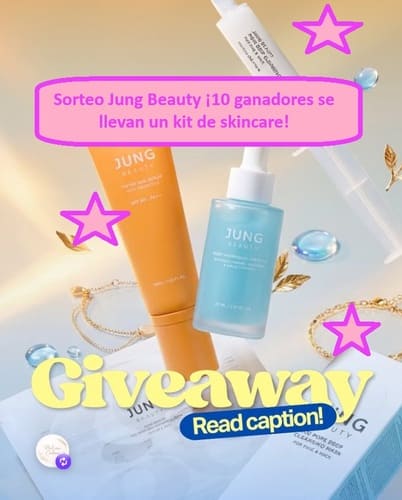 Sorteo Jung Beauty ¡10 ganadores se llevan un kit de skincare!