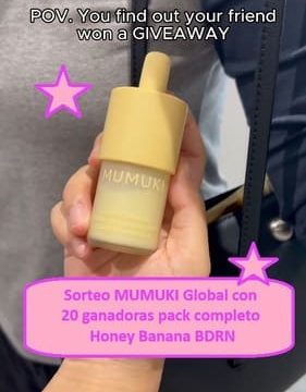 Sorteo MUMUKI Global 20 ganadoras pack completo Honey Banana BDRN