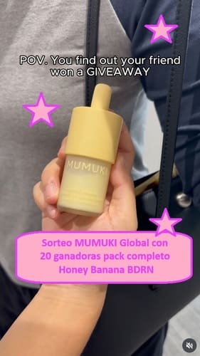 Sorteo MUMUKI Global 20 ganadoras pack completo Honey Banana BDRN