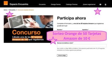 Sorteo Orange de 50 Tarjetas Amazon de 10 euros