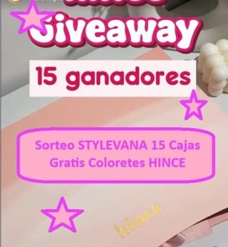Sorteo STYLEVANA 15 Cajas Gratis Coloretes HINCE
