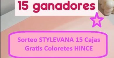 Sorteo STYLEVANA 15 Cajas Gratis Coloretes HINCE