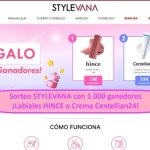 Sorteo STYLEVANA con 1.000 ganadores ¡Labiales HINCE o Crema Centellian24!