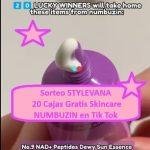 Sorteo STYLEVANA de 20 Cajas Gratis Skincare NUMBUZIN en Tik Tok