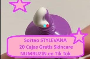 Sorteo STYLEVANA de 20 Cajas Gratis Skincare NUMBUZIN en Tik Tok