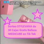 Sorteo STYLEVANA de 30 Cajas Gratis Belleza MEDICUBE en Tik Tok