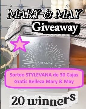 Sorteo STYLEVANA de 30 Cajas Gratis Belleza Mary & May