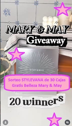 Sorteo STYLEVANA de 30 Cajas Gratis Belleza Mary & May