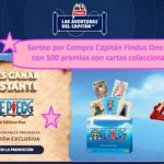 Sorteo por Compra Capitán Findus One Piece con 500 premios con cartas coleccionables