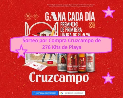 Sorteo por Compra Cruzcampo de 276 Kits de Playa