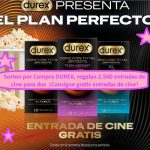 Sorteo por Compra DUREX ¡Consigue gratis entradas de cine!