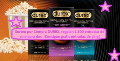Sorteo por Compra DUREX ¡Consigue gratis entradas de cine!