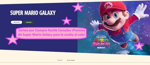 Sorteo por Compra Nestlé Cereales ¡Premios de Super Mario Galaxy para la vuelta al cole!