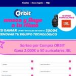 Sorteo por Compra ORBIT, gana 2.000€ o 50 auriculares JBL