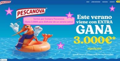 Sorteo por Compra Pescanova ¡Gana 3.000€ para disfrutar de un verano extra!