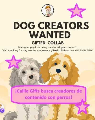 ¡Callie Gifts busca creadores de contenido con perros!