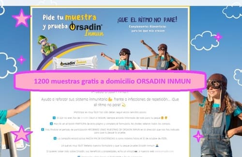 1200 muestras gratis a domicilio ORSADIN INMUN