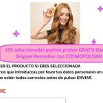 195 seleccionadas podrán probar GRATIS Garnier Original Remedies con COSMOPOLITAN