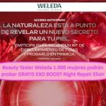 Beauty Tester Weleda 1.000 mujeres podrán probar GRATIS EXO BOOST Night Repair Elixir