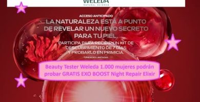 Beauty Tester Weleda 1.000 mujeres podrán probar GRATIS EXO BOOST Night Repair Elixir