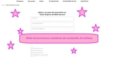 Bella Aurora busca creadoras de contenido de belleza