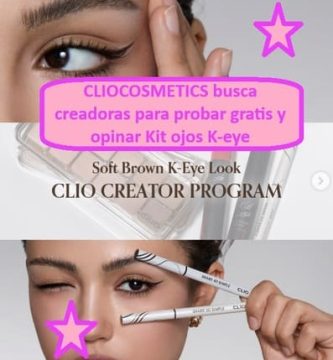 CLIOCOSMETICS busca creadoras para probar gratis y opinar Kit ojos K-eye