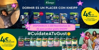 DISPONIBLES 2.500 Reembolsos de 4&euro; para probar gratis KNEIPP