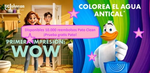 Disponibles 10.000 reembolsos Pato Clean ¡Prueba gratis Pato!