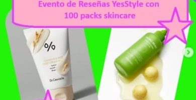 Evento de Rese&ntilde;as YesStyle con 100 packs skincare