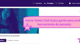 Home Tester Club busca gente para probar herramienta de peinado.