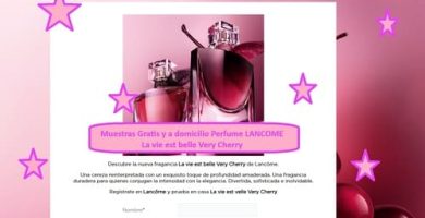 Muestras Gratis Perfume LANCOME La vie est belle Very Cherry