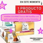 PURINA GOURMET busca 480 familias con gatos para probar gratis sus recetas húmedas.