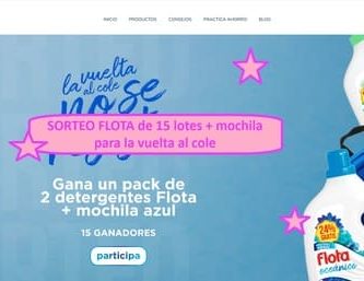 SORTEO FLOTA de 15 lotes + mochila para la vuelta al cole