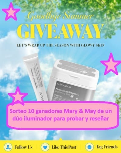 Sorteo 10 ganadores Mary & May de un dúo iluminador para probar y reseñar