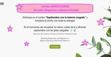 Sorteo ARKOPHARMA de 50 Lotes Magnesio y Bater&iacute;a Port&aacute;til