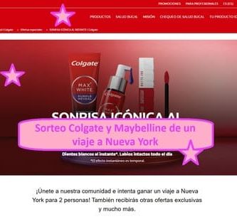Sorteo Colgate y Maybelline de un viaje a Nueva York