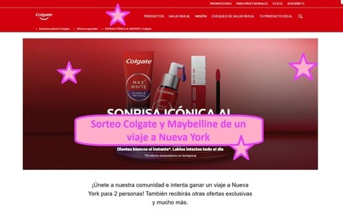 Sorteo Colgate y Maybelline de un viaje a Nueva York