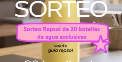 Sorteo Repsol de 20 botellas de agua exclusivas