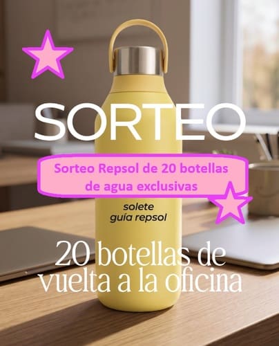 Sorteo Repsol de 20 botellas de agua exclusivas