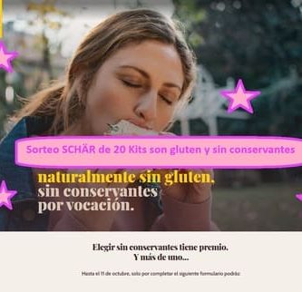 Sorteo SCHÄR de 20 Kits son gluten y sin conservantes
