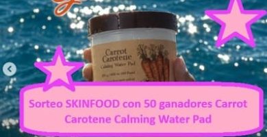 Sorteo SKINFOOD con 50 ganadores Carrot Carotene Calming Water Pad