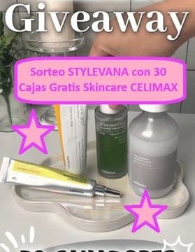 Sorteo STYLEVANA con 30 Cajas Gratis Skincare CELIMAX