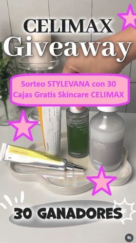 Sorteo STYLEVANA con 30 Cajas Gratis Skincare CELIMAX