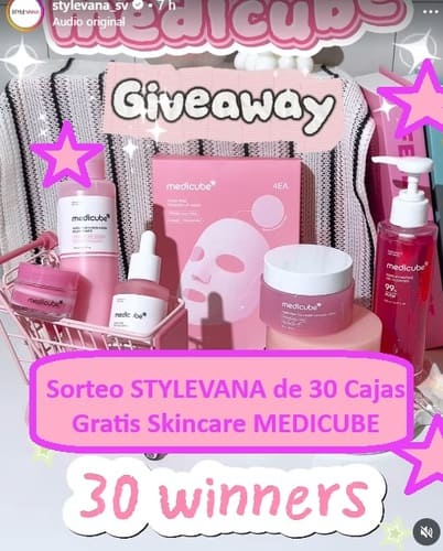 Sorteo STYLEVANA de 30 Cajas Gratis Skincare MEDICUBE