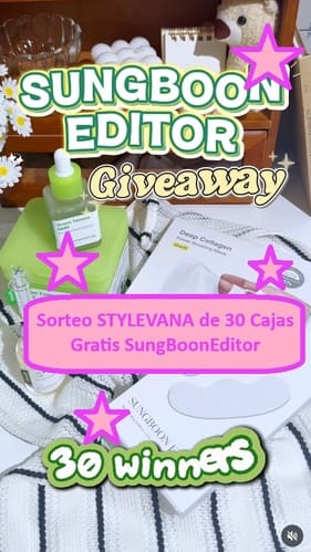 Sorteo STYLEVANA de 30 Cajas Gratis SungBoonEditor