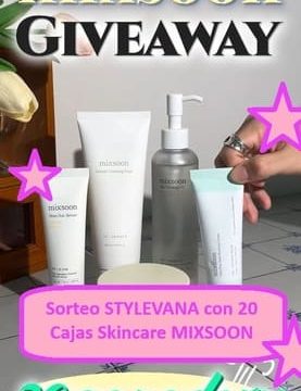 Sorteo STYLEVANA de 30 cajas gratis skincare Mixsoon