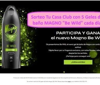 Sorteo Tu Casa Club con 5 Geles de balo MAGNO cada día
